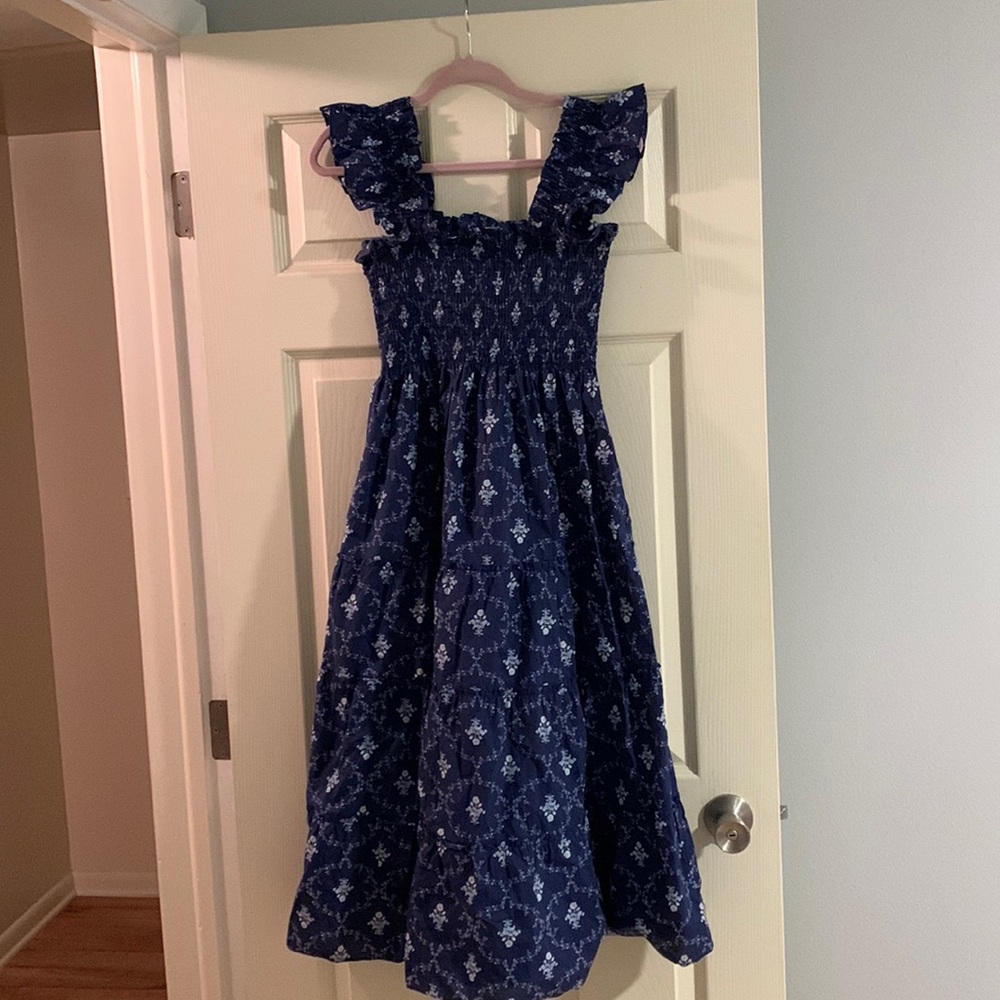 Hill House blue trellis nap dress